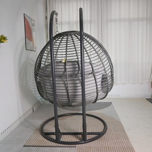 <span class=keywords><strong>Ratan</strong></span> Muebles Patio Columpio Columpios al aire libre 2 personas Jardín de madera Sala de estar - Product Image 3