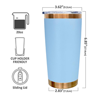 Gobelet isotherme unique de 20 oz gravé au laser, plaqué cuivre et or, idéal comme cadeau pour voiture, tasse thermique, bouteille d'eau