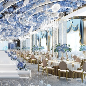 Cadeira Elegante de Metal Dourado para Banquete de Casamento |   Cadeiras de Jantar Empilháveis de Luxo em Aço Inoxidável para Eventos e Hotéis - Product Image 2