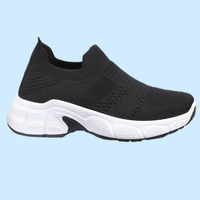 Chaussures de course légères pour femmes, respirantes, avec coussin d'air, semelle extérieure en PVC, tige en maille respirante, style classique décontracté, printemps/été/automne