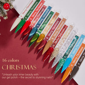 Collezione Gel Natalizia Vendeeni ad Alta Pigmentazione Set 16 Colori in Cofanetto TPO HEMA FREE OEM Private Label Smalto Gel per le Feste di Capodanno - Product Image 5