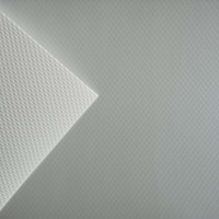 Kain PVC Tenun Bulat Lapisan Tunggal 0,7mm 850gsm untuk Atap Struktur Tensile