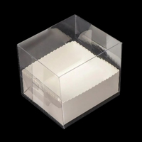 Boîte carrée transparente, petites boîtes en PET PVC, boîte d'emballage en plastique transparente pliable pour savon, emballage cadeau