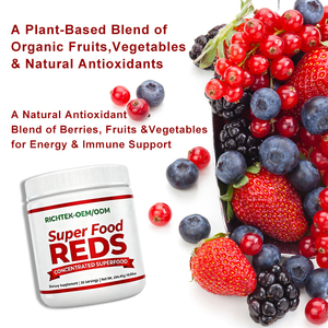 Superfood kırmızılar tozu Vegan keşiş meyve aromalı Premium sınıf organik antioksidan konsantre yeşiller ve kırmızılar Superfood tozu - Product Image 4