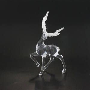 Exquisitas Decoraciones Transparentes de Alce para Pasteles, Adornos de Ciervo Blanco para Pasteles de Cumpleaños y Festivales - Product Image 3