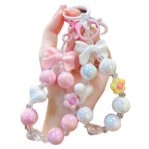 Llaveros de Acrílico con Diseño de Estrella y Lazo, Adornos de Plástico para Coche y Bolsos - Product Image 1