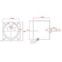 220V 40W 2.5-110RPM 50Hz 70KTYZ Micro Moteur À Engrenages Moteur À Aimant Permanent AC Moteur Synchrone pour Machine CNC