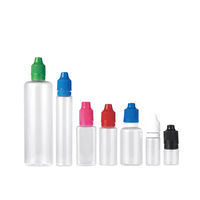 Flacon compte-gouttes en plastique de 5 ml à 120 ml, flacon d'huile avec bouchon sécurité enfant, flacons souples vides en plastique pour encre, pigment, huile essentielle