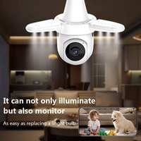 Caméra de sécurité avec ampoule E27, vision nocturne à 360 degrés, WiFi, audio bidirectionnel intelligent Tuya, partage familial