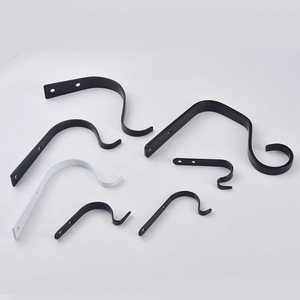 Minimalist Wrought Iron Wall Hooks S Shape Durable Clothes And <b>Basket</b> Hangers For Home Use - Product Image 3