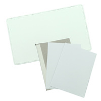 Carnets vierges en PP et cuir PU écologiques blancs pour sublimation, idéaux pour l'automobile, les agences de voyage et les projets DIY A4/A5/A6