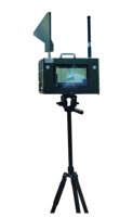 Dispositif de localisation de drones portable robuste DF-04 IP66 avec support trépied pour la surveillance des espaces aériens en plein air lors de rassemblements massifs