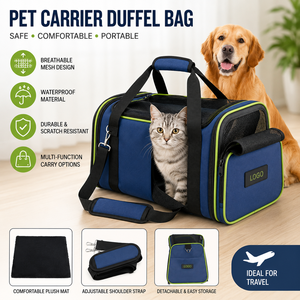 Sac de transport durable pour chien et chat, avec système de ventilation en maille respirante, imperméable et portable - Product Image 1