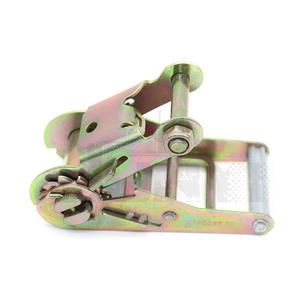 Boucle <span class=keywords><strong>à</strong></span> <span class=keywords><strong>cliquet</strong></span> en zinc plaqué couleur robuste de 2 pouces 5T avec poignée <span class=keywords><strong>courte</strong></span> et droite en aluminium pour <span class=keywords><strong>sangle</strong></span> d'arrimage de 2 pouces - Product Image 2