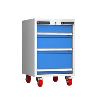 Chariot à outils mobile en acier verrouillable, multi-tiroirs, poignée ergonomique, OEM ODM, panneau perforé, armoire à outils pour garage, atelier, réparation automobile