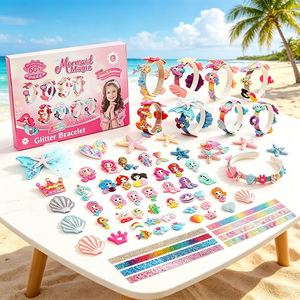 Educational Hair Craft Kit Girls DIY <b>Headbands</b> Clips Ribbons Gems Butterflies Hands on Activity Present Supplier - Product Image 5