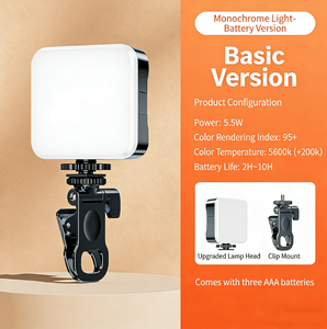 Portable Phone Fill Light for Live Streaming & Photography - Compact Handheld RGB LED <b>Lamp</b> with <b>Clip</b> - Product Image 2