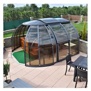 D-TOP kính cho các nhà xây dựng nhà nhôm sunroom hồ sơ sunroom hồ sơ cho hồ bơi Sun sunroom kính nhà của nhà