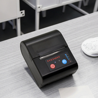 Printer seluler Mini 58mm nirkabel Bluetooth portabel, Printer penerimaan termal dengan mesin cetak Label USB dengan baterai