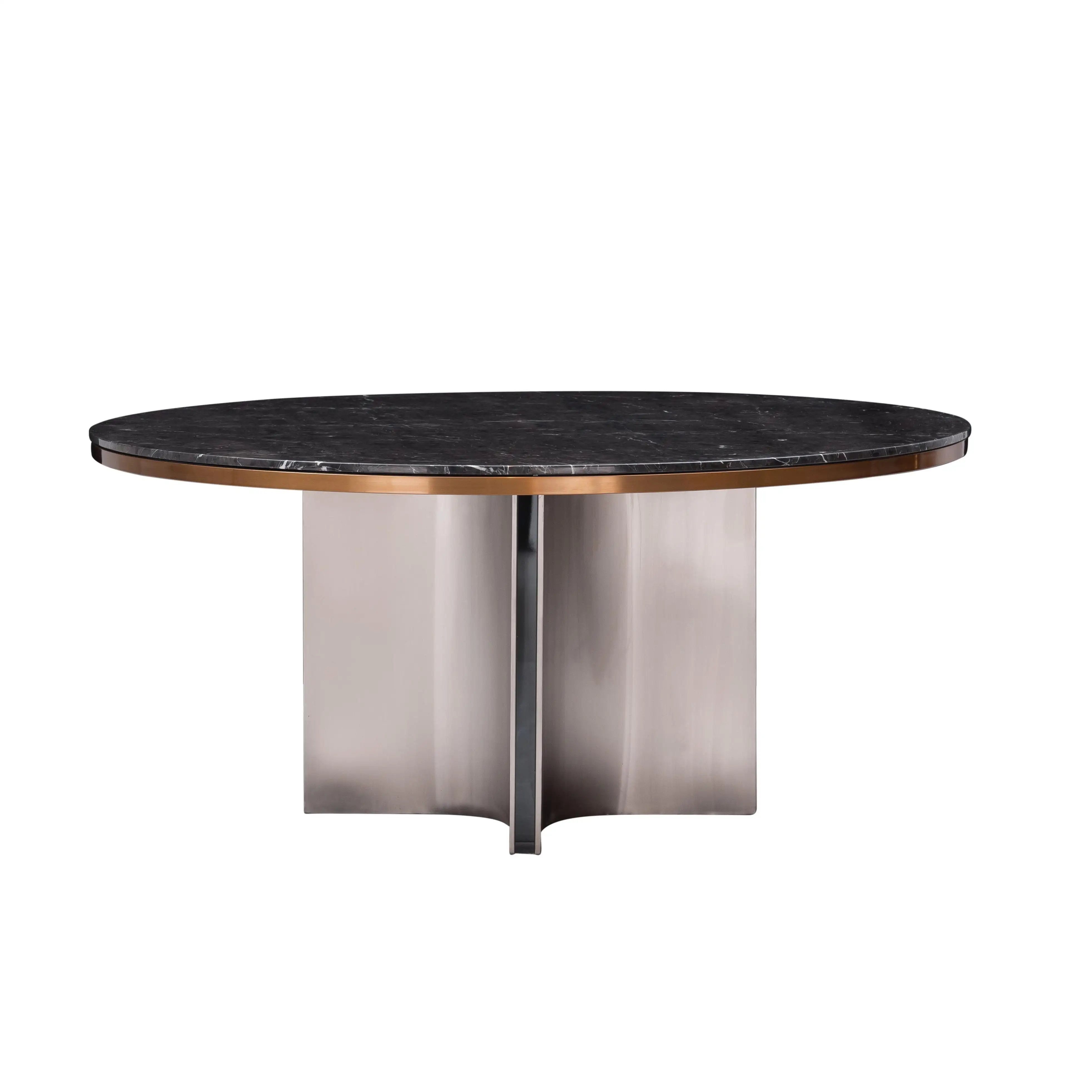 Foshan High-End Kwaliteit Fabriek Directe Verkoop Modern Design Luxe Marmeren Ronde Eettafel