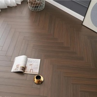 Revêtement de sol stratifié Click-Lock à chevrons de qualité AB certifié CE AC5 Imperméable Salon de luxe