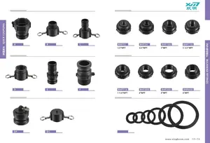 Plastik 1/2 "NPT bölme IBC tankı birliği parçaları