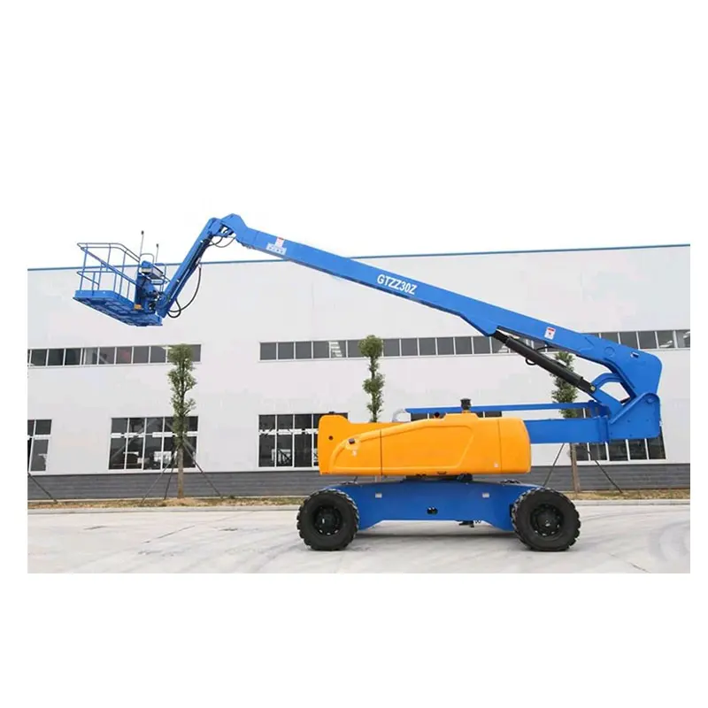 DIESEL tự đi du lịch trên không làm việc nền tảng 360 quay 30m xe tải tự lái có khớp nối Boom Lift