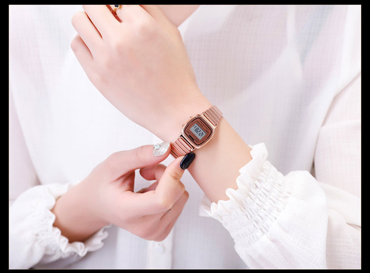2022 SKMEI 1901 Роскошные наручные часы из нержавеющей стали kadin saat montres men мужские наручные часы с сетчатым ремешком цифровые спортивные женские наручные часы
