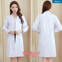 Blouse de laboratoire jetable légère et blanche, pratique pour l'élimination, idéale pour les inspections temporaires en laboratoire, les expériences médicales et le personnel des ateliers.