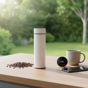 Termo Inteligente con Pantalla Digital de Temperatura Myrva S95686b12, Acero Inoxidable de Doble Pared, 17 cm, Recargable Integrado - Product Image 2