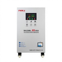 Régulateur de tension entièrement automatique monophasé 20 KVA en cuivre, modèle SVC/TND, réglable, avec écran LCD pour centre de données, 50/60 Hz