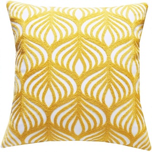Cachemire laine fait à la main Crewel broderie laine chaîne cousu housse de coussin pour canapé canapé salon vente chaude produit ITHL - Product Image 1