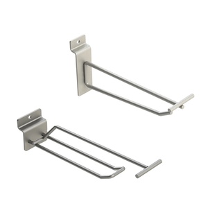 BX-1558 Slatwall Bán Hàng Pegboard Móc Với Giá <span class=keywords><strong>Tag</strong></span>, Bán Hot Kim Loại Chroming Quét U Dòng <span class=keywords><strong>Peg</strong></span> Hooks Với Giá <span class=keywords><strong>Tag</strong></span> - Product Image 1