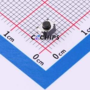 HX TS35CB 100gf Tactile Switch SMD-3P,4.5x2.6mm Switch Single Pole Single Throw Round Button 1N Horizontal Mount - Product Image 1