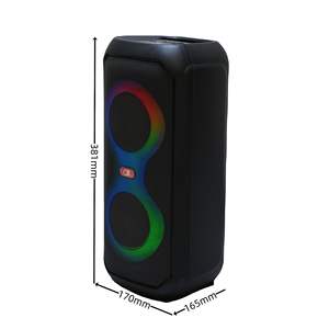 BT-2427 Extra Bass avec amplificateur intégré, haut-parleur de karaoké double 4 pouces RGB Bluetooth avec micro pour soirée karaoké familiale - Product Image 6