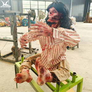 Haunted House Props Holding Zombie Hand Puppet Halloween <strong>Animatronic</strong> Scary Life Size <strong>Woman</strong> Ghost 3D Printing for Amusement Park - Product Image 5
