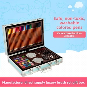 Vente flash : Ensemble de papeterie artistique pour enfants de 145 pièces, kit de peinture couleur avec boîte cadeau pour fournitures de <span class=keywords><strong>dessin</strong></span>, idée cadeau créative - Product Image 4