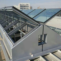 Puits de lumière sur mesure en aluminium pour véranda de villa, éclairage professionnel avec portes et fenêtres en PVC et verre acrylique, utilisation électrique