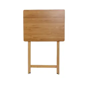 Nuovo stile portatile computer portatile scrivania in legno massello singolo tavolo pieghevole cena e Tv tavolo da soggiorno mobili