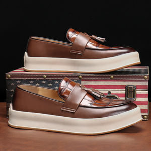 Chaussures de marche d'hiver classiques pour hommes, à lacets, bout fermé, pour le bureau et la carrière, dessus en PU résistant à l'usure - Product Image 2