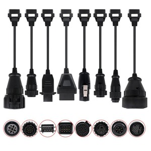 ชุดสายเคเบิลสำหรับรถบรรทุก 8 ชิ้น สำหรับอะแดปเตอร์วินิจฉัย TCS PRO OBD2 สายเชื่อมต่อสำหรับงานหนัก - Product Image 4