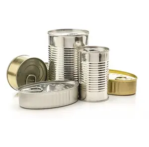 food grade metal can jar container tin cans manufacturer for banana peach apricot pear jam fruits paste canning