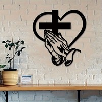 Décoration murale en forme de croix chrétienne pour la maison, l'artisanat, le salon