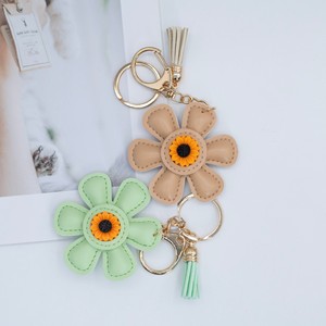 Le sac populaire, un accessoire best-seller sur Instagram, <span class=keywords><strong>porte</strong></span>-clés en cuir et <span class=keywords><strong>porte</strong></span>-clés créatif en émail tournesol, un cadeau original. - Product Image 3