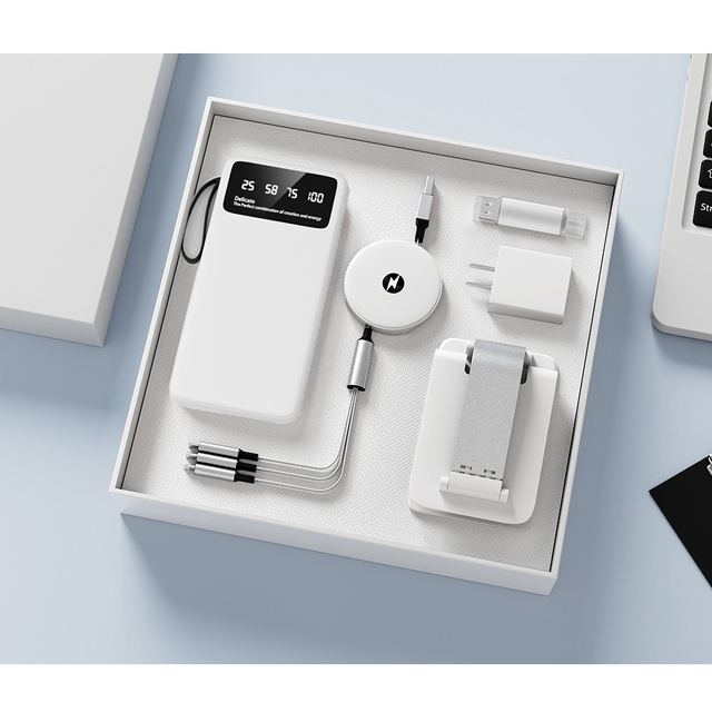 Trending Products Customized Combination Power Bank Usb Flash Drive Stationery Gift Business Corporate Promotional Gift Sets
