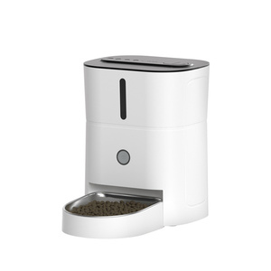 Alimentador automático para mascotas con capacidad de 3L Versión básica Nuevo diseño Control de aplicación móvil Cuencos para gatos de acero inoxidable Alimentado por carga - Product Image 1