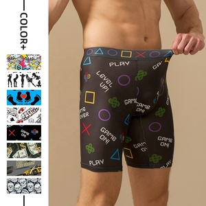 กางเกงในบ็อกเซอร์ขายาว9นิ้วสำหรับผู้ชายกางเกงบ็อกเซอร์ชั้นในสุดเท่มีความชื้นสูง3XL - Product Image 5