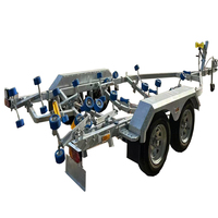Bateau de pêche de haute qualité en aluminium robuste avec moteur et remorque