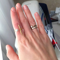 Ensemble de bagues midi minimalistes couleur or pour femmes, taille réglable, en acier inoxydable avec perle de coquillage, ligne élégante, bijoux Anel
