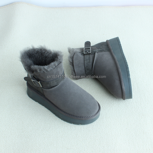 Bottes d'hiver pour femmes <span class=keywords><strong>UGG</strong></span> en gros, respirantes, imperméables, antidérapantes, doublure en fourrure, doublure en peau de mouton véritable - Product Image 4